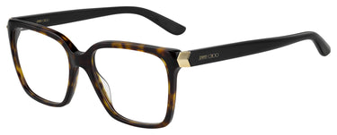 Designer Women Jimmy Choo Eyeglasses: JC227 - Havana- SpecSMART Eye Clinic (Diagonal View)